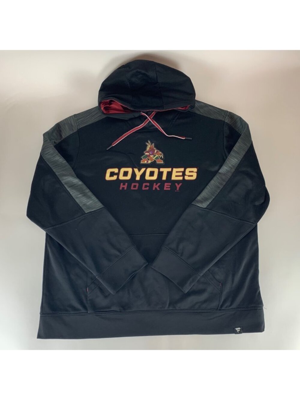 Arizona Coyotes NHL Black Gray Fanatics Pullover Hoodie Mens XL - Picture 1 of 6